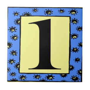 Carreaux de métro Bleu Cadre Étoiles 1 Un