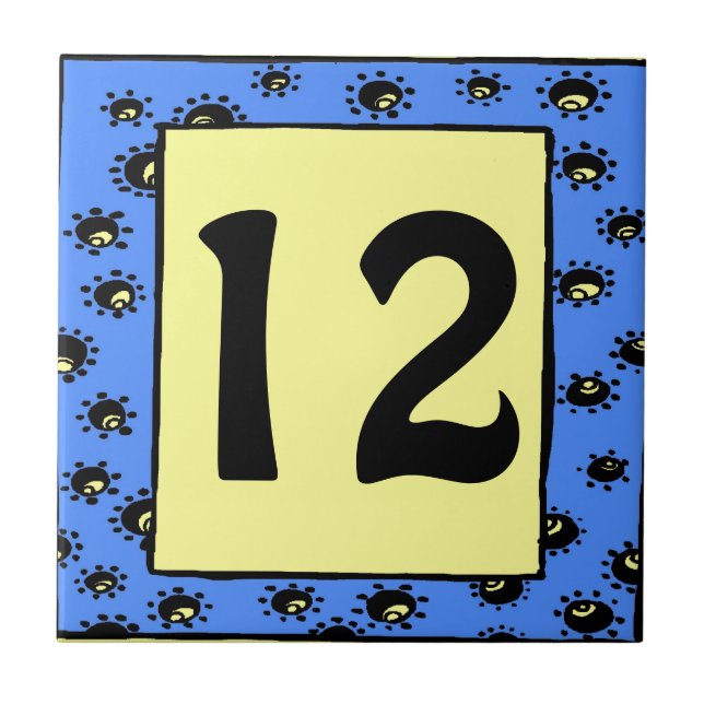 Carreaux de métro Bleu Cadre Etoiles modifier le t (Devant)