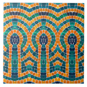 CARREAUX DE MOSAÏQUE ICONES DORÉES 6x6 EN CÉRAMIQU