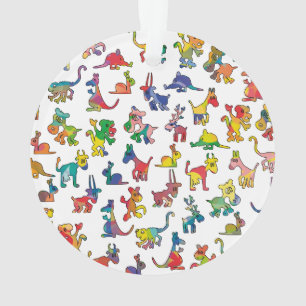Carreaux de Motif Animaux Abstraits