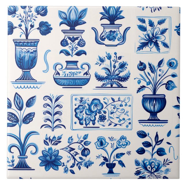 Carreaux de motif de Delft (Devant)
