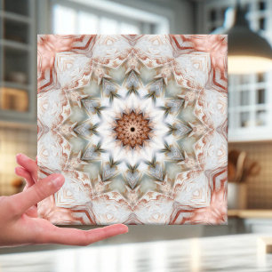 Carreaux de Motif géométrique rose Gold Star