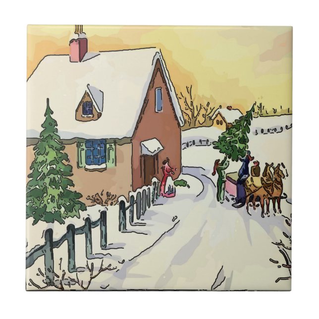 Carreaux de neige de Noël (Devant)