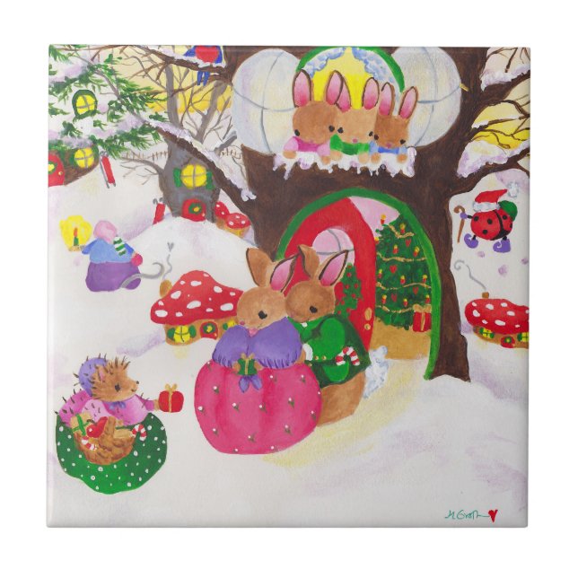 Carreaux de Noël en bois (Devant)