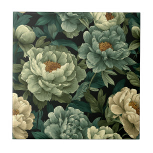 Carreaux De Peonies Vertes Pour Parquet Durable