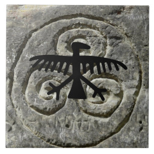 Carreaux de pétroglyphes amérindiens