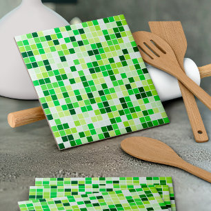 Carreaux de Piscine, Carreaux de Mosaïque Verts, M