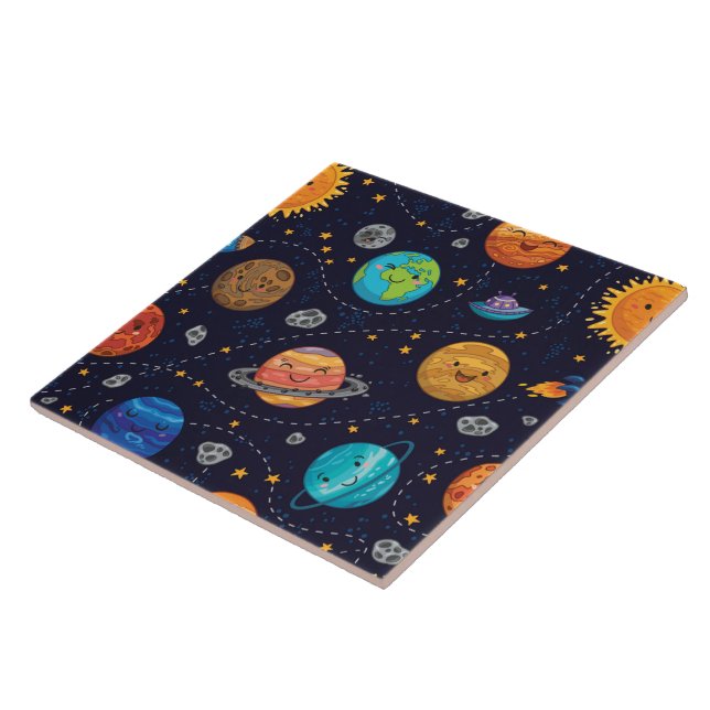 Carreaux de planètes heureuses (Côté)