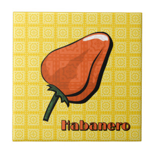 Carreaux de poivre chili Habanero
