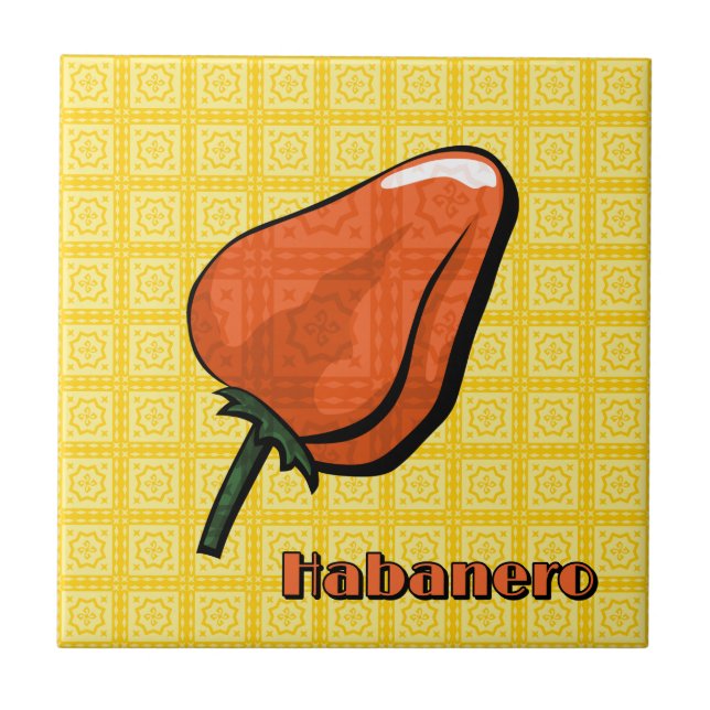 Carreaux de poivre chili Habanero (Devant)