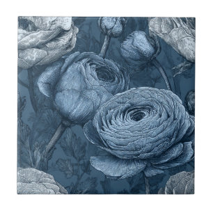 Carreaux de Ranunculus portugais Boho pour salle d