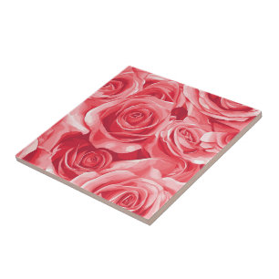 Carreaux De Rose Botanique Colorés Pour Intérieur 