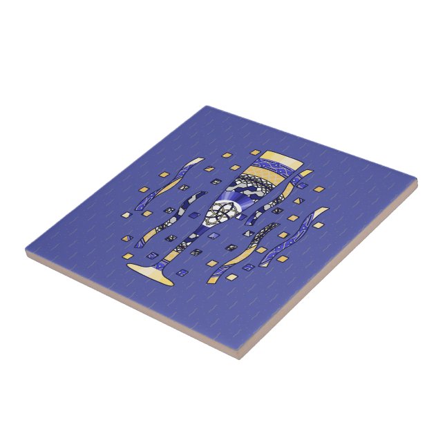 Carreaux de toast du Nouvel An (Côté)