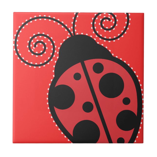 Carreaux de trivet Red Ladybug (Devant)