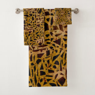 Carreaux de verre mosaïque marron moderne et chic