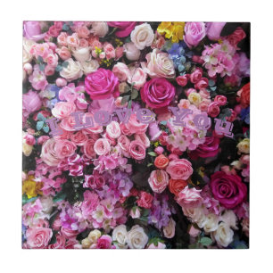 Carreaux décoratifs Amour rose