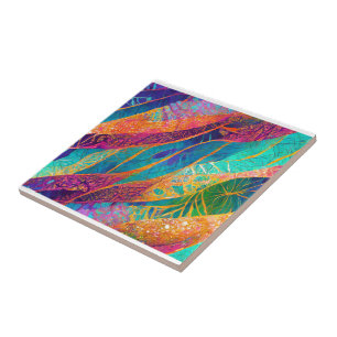 Carreaux décoratifs colorés artistiques