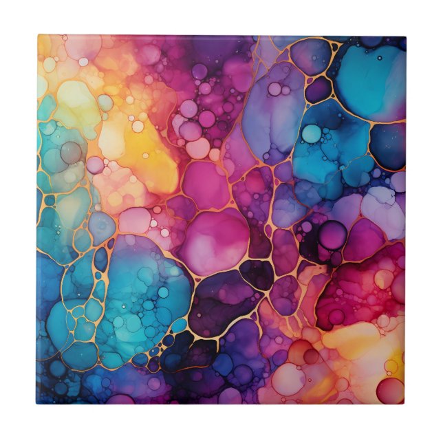 Carreaux d'encre arc-en-ciel (Devant)