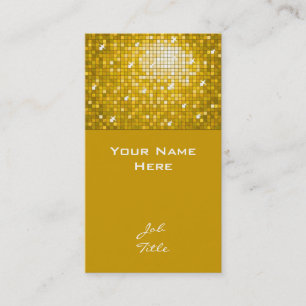 Carreaux Disco "Gold" carte de visite haut