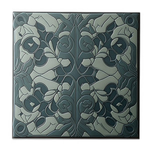 Carreaux en céramique Art nouveau vintage motif