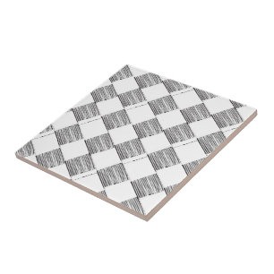 Carreaux en céramique blanc et noir