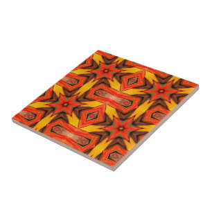 Carreaux en céramique Brown orange jaune