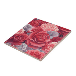Carreaux en céramique cool Retro Rose pour l'accen