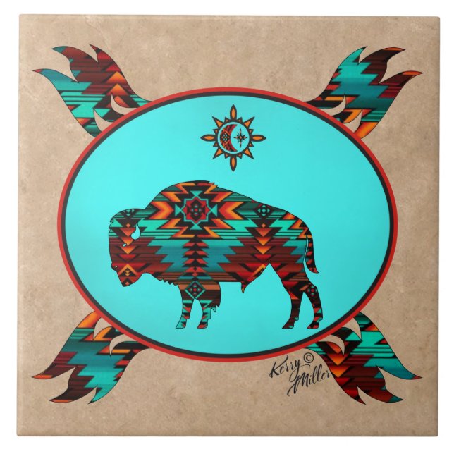 Carreaux en céramique de Buffalo Sud-Ouest (Devant)