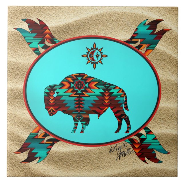 Carreaux en céramique de Buffalo Sud-Ouest (Devant)