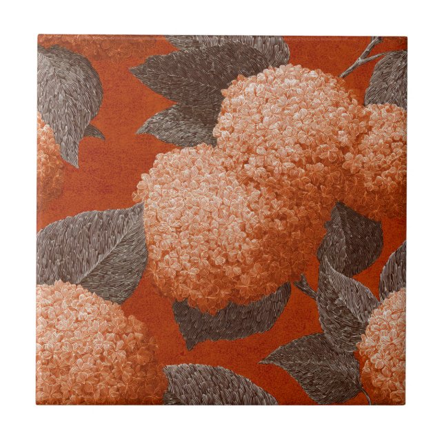 Carreaux En Céramique De Cute Hydrangeas Pour Murs (Devant)