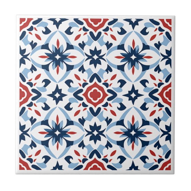 Carreaux en céramique de style Zellij marocain (Devant)