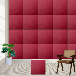 Carreaux en céramique de velours rouge profond