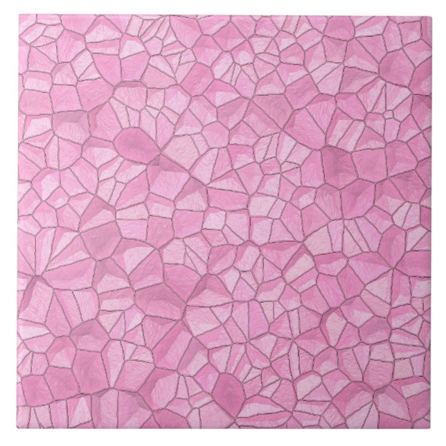 Carreaux en céramique en cristal rose (Devant)