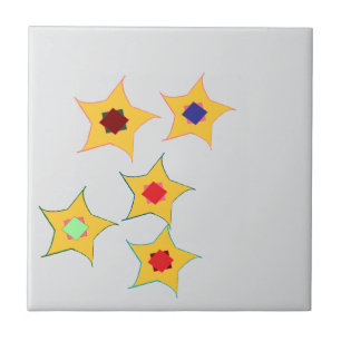 carreaux en céramique étoiles carrées