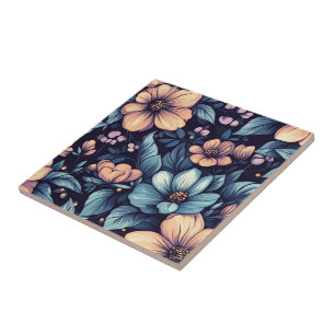 Carreaux En Céramique Florale Moderne Rose Pour Sa