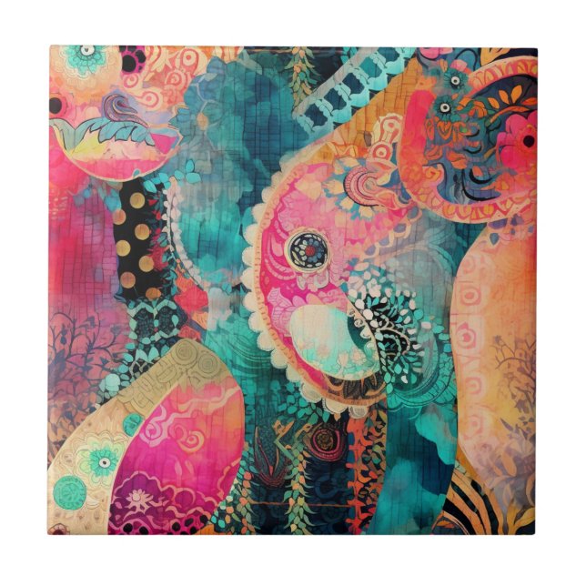 Carreaux en céramique Hippie Boho (Devant)