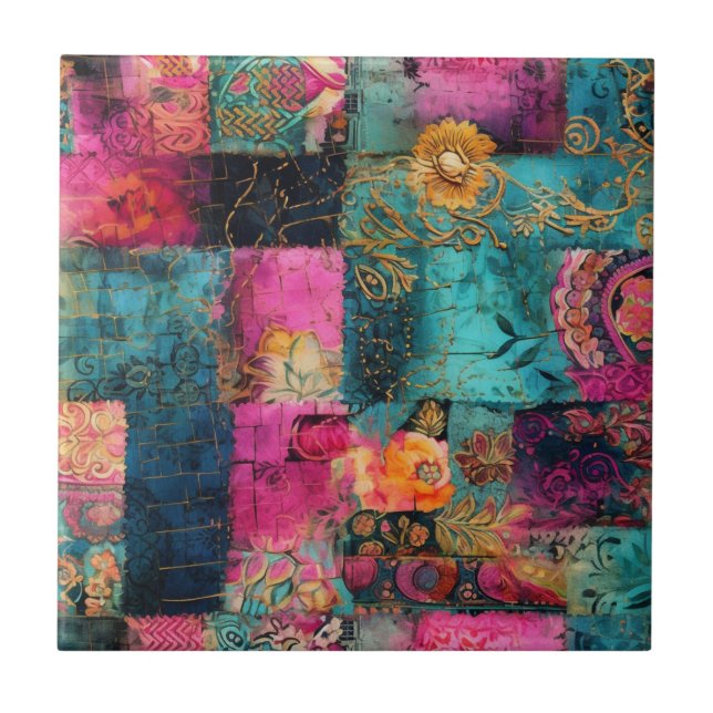 Carreaux en céramique Hippie Boho (Devant)