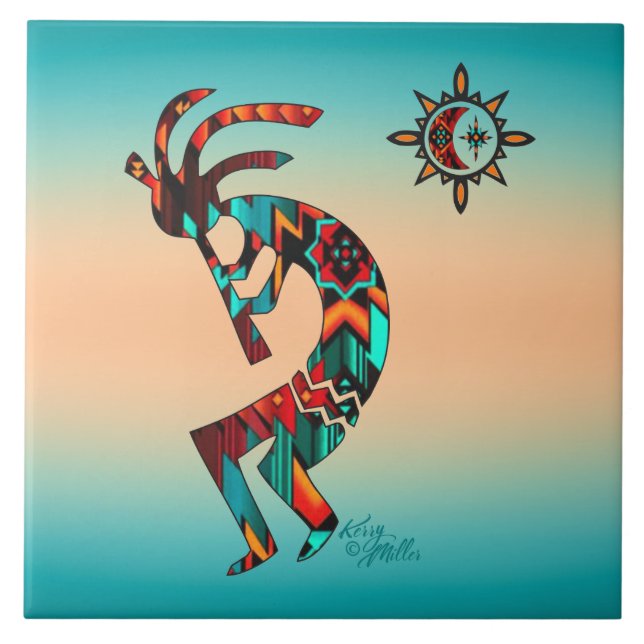 Carreaux en céramique Kokopelli (Devant)