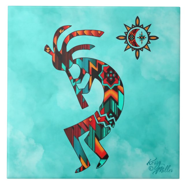 Carreaux en céramique Kokopelli Sud-Ouest (Devant)