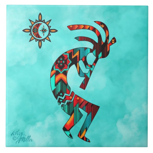 Carreaux en céramique Kokopelli Sud-Ouest (Devant)