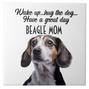 Carreaux en céramique maman beagle