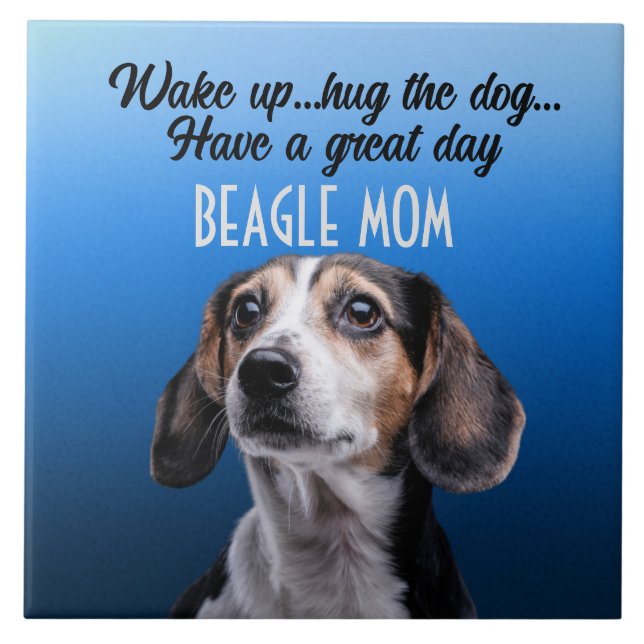 Carreaux en céramique maman beagle (Devant)