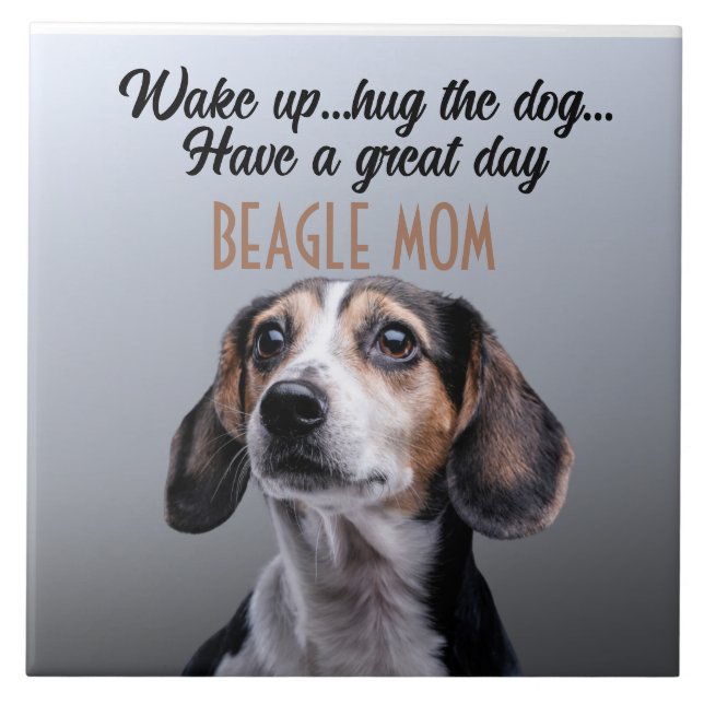 Carreaux en céramique maman beagle (Devant)