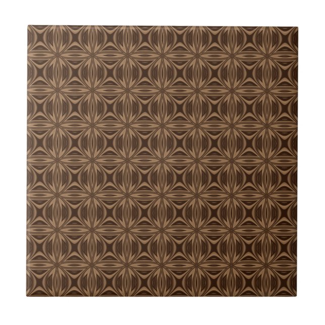 Carreaux en céramique Motif géométrique Brown (Devant)