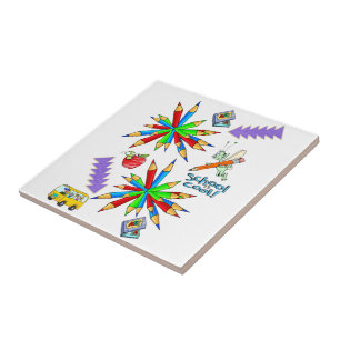 Carreaux en céramique Retour à l'école est Cool