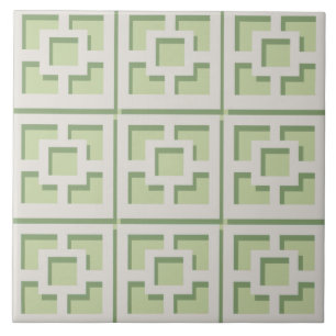 Carreaux en céramique Retro Green Trellis