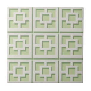 Carreaux en céramique Retro Green Trellis