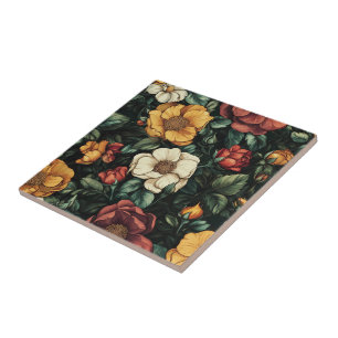 Carreaux En Céramique Rose Cute Floral Pour Accent
