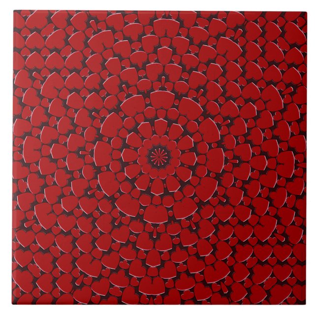 Carreaux en céramique rouge (Devant)