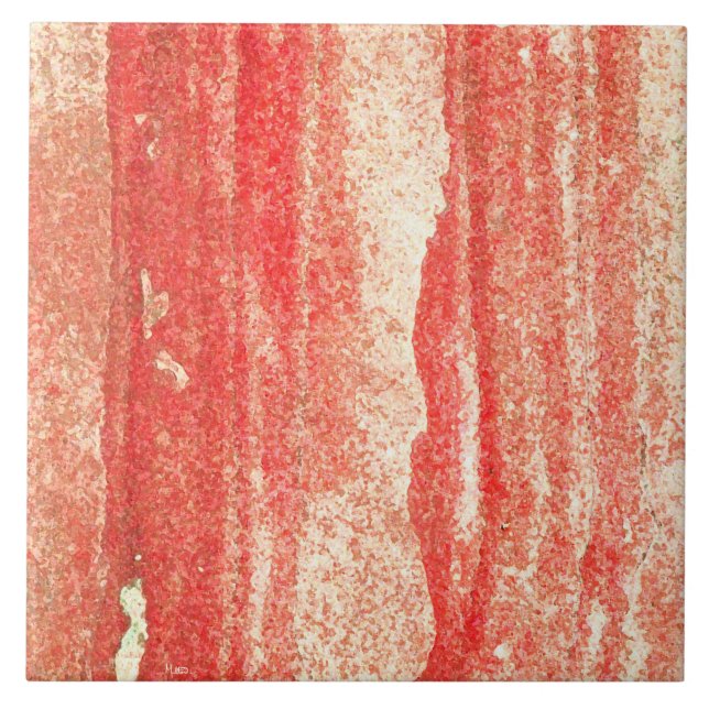 Carreaux en céramique rouge grès (Devant)